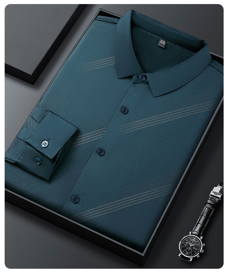 Chemise rayée chaude pour homme avec coupe confortable【Achetez-en 2 et bénéficiez de la livraison gratuite】