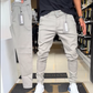 👖Pantalon slim décontracté pour homme, couleur unie + ceinture