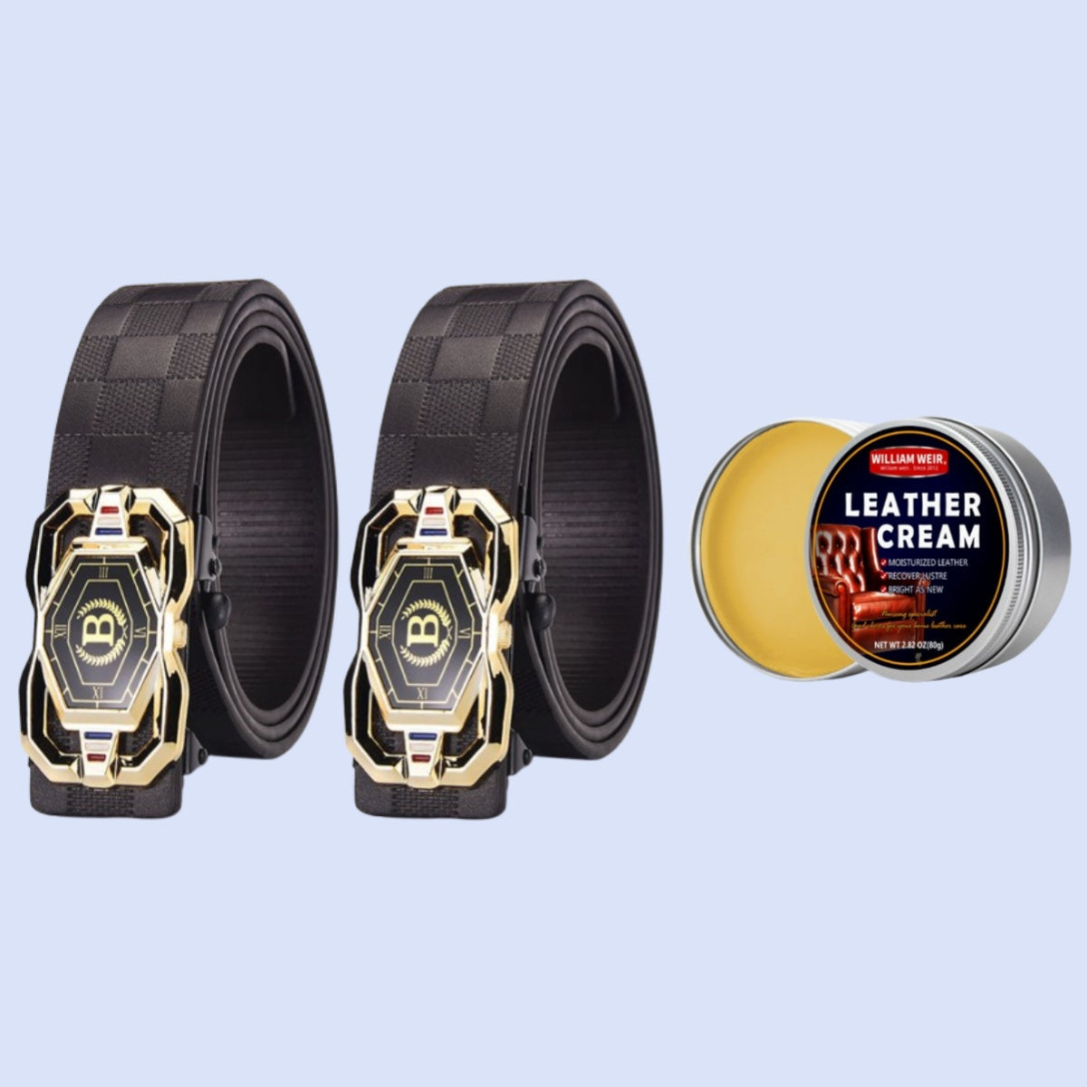 🐊Ceinture en cuir pour homme avec motif crocodile raffiné, boucle automatique et fabriquée en cuir de vachette.