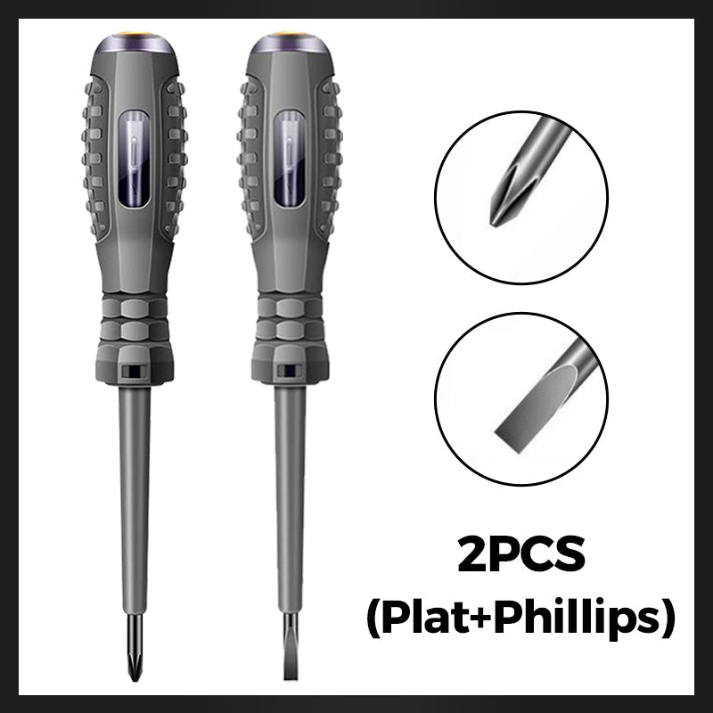 Tournevis magnétique fort à couple élevé 2-en-1 Détecteur d'électricité