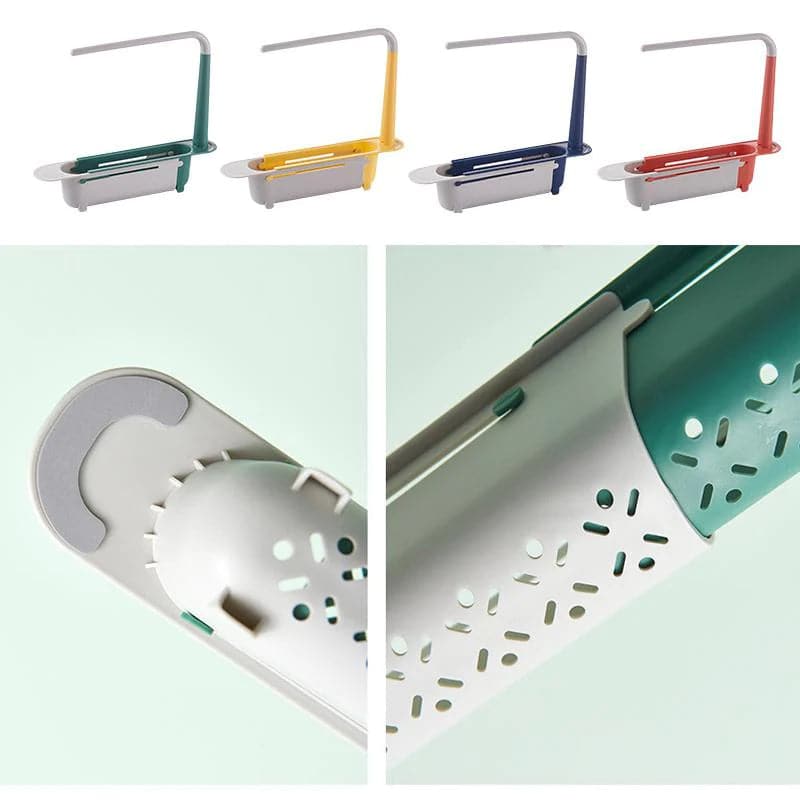 🔥VENTE LIMITÉE 50 % DE RÉDUCTION🔥Panier de rangement pour égouttoir flexible pour évier de cuisine