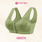 Soutien-gorge galbant sans fil confortable avec boutons sur le devant