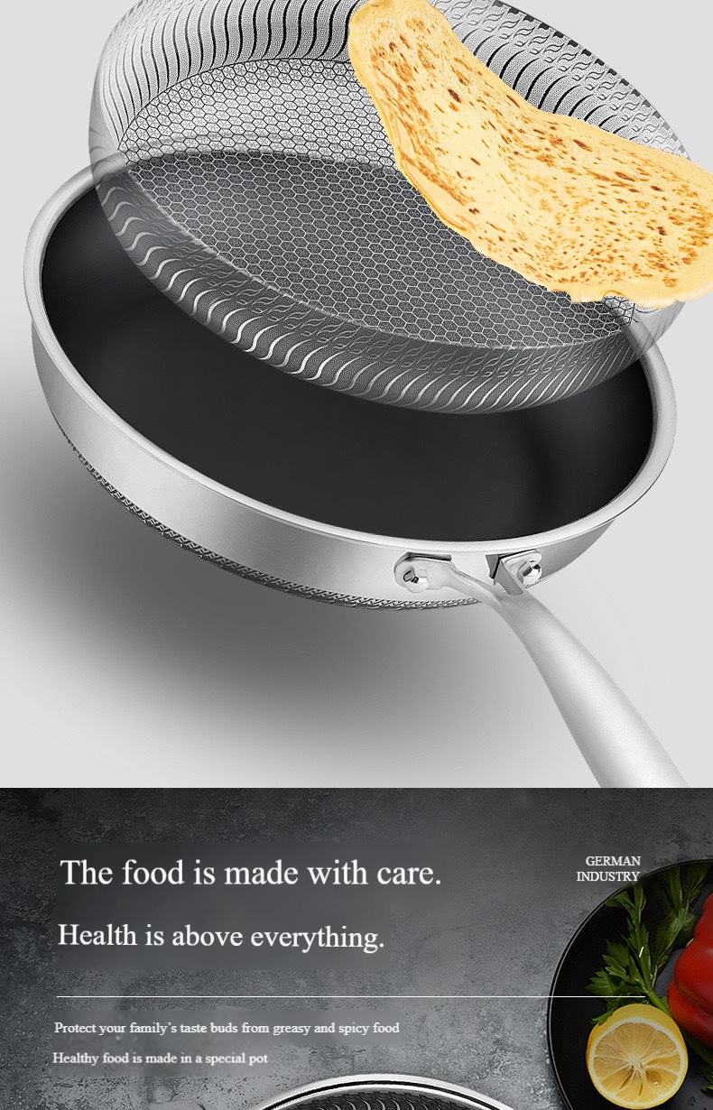 🏠🚀50 % de réduction!!! 🍳Poêle antiadhésive de première qualité avec couvercle