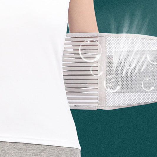 Protection de la taille en maille thermocomprimée respirante pour le soutien des plaques d'acier