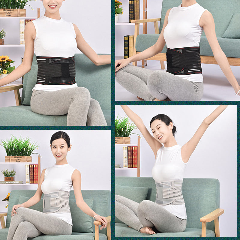 Protection de la taille en maille thermocomprimée respirante pour le soutien des plaques d'acier
