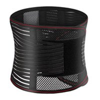 Protection de la taille en maille thermocomprimée respirante pour le soutien des plaques d'acier