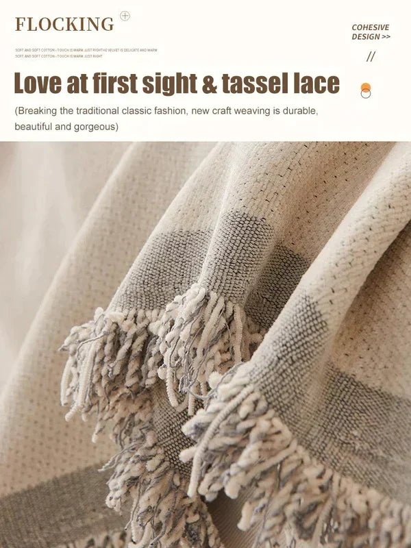 Doppelseitiger Chenille-Sofabezug