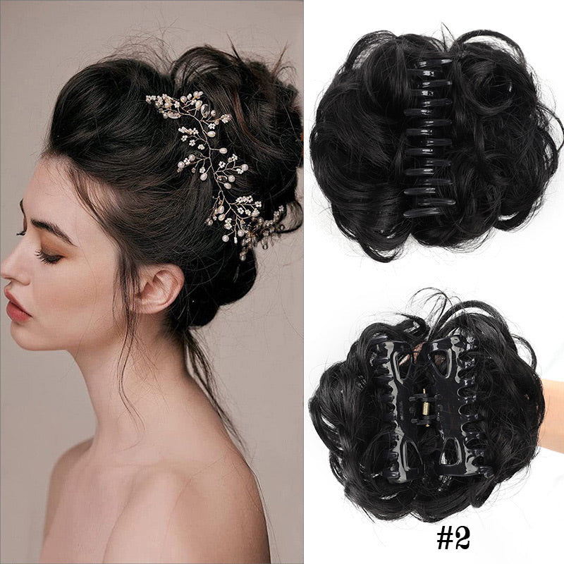 Perruque à Pinces avec Cheveux Naturels