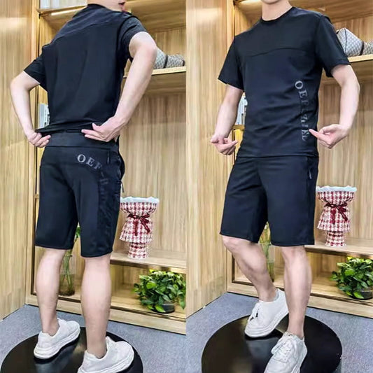 🔥 VENTE DU DERNIER JOUR - 55% DE RÉDUCTION 🔥 Ensemble 2 pièces Top et short à manches courtes pour hommes