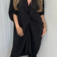 Robe torsadée décontractée et ample