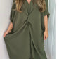Robe torsadée décontractée et ample