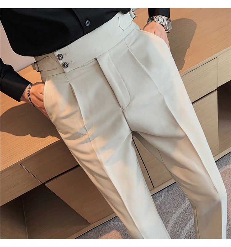 Pantalon décontracté de couleur ordinaire pour hommes