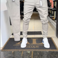 👖Pantalon slim décontracté pour homme, couleur unie + ceinture