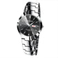 Montre quartz ronde pour homme, style décontracté et professionnel