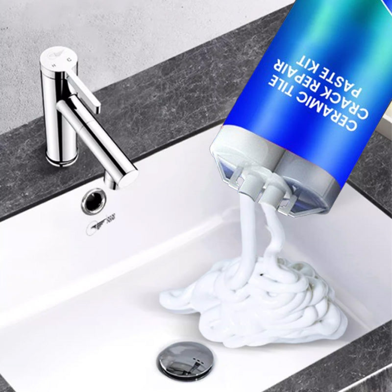 💧Adhésif de réparation multifonctionnel, imperméable et anticorrosion🔥 (convient aux carreaux de sol en céramique, aux murs et aux plans de travail de cuisine) permet de gagner du temps et de réduire les coûts.