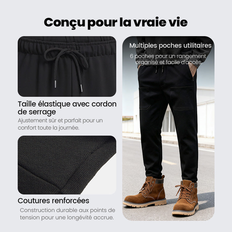 🔥 SOLDES 50 % DE RÉDUCTION 🥰Pantalon cargo haut, extensible et résistant, avec plusieurs poches