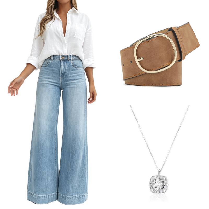 👖 Des jambes qui paraissent plus longues, un confort optimal | Jean vintage pour femme, taille haute et coupe large