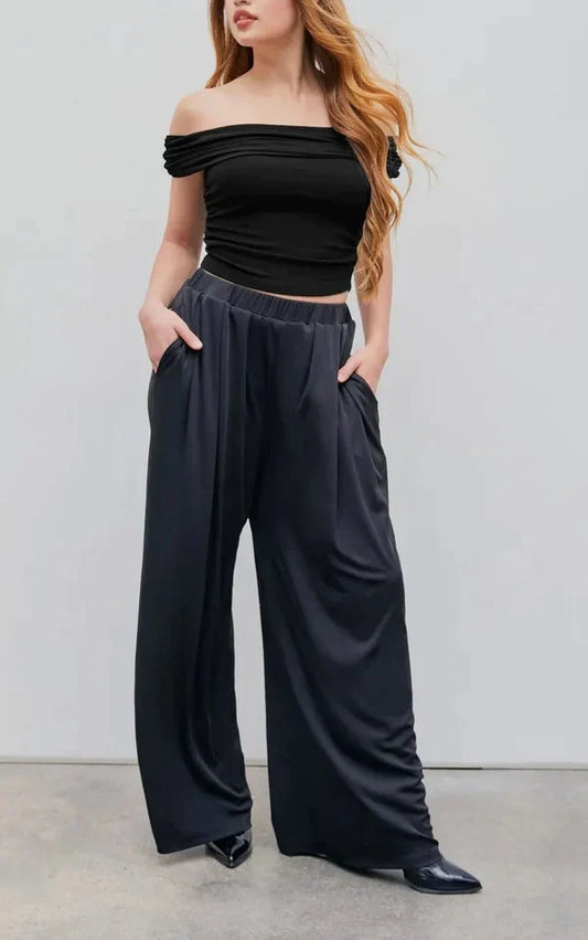 Dernier jour 48 % de réduction🔥Pantalon large à haute élasticité❤️