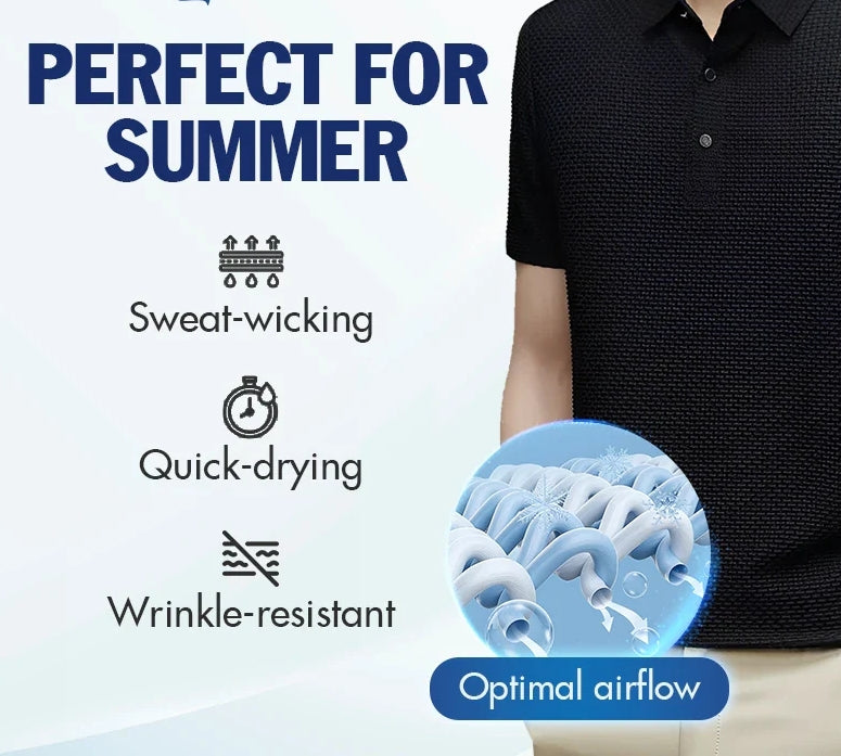 👔Chemise Homme en Soie Glacée✨Texture Luxueuse et Respirante pour Événements Élégants ou Quotidien🎩🔥