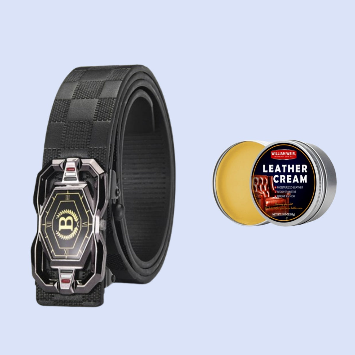 🐊Ceinture en cuir pour homme avec motif crocodile raffiné, boucle automatique et fabriquée en cuir de vachette.