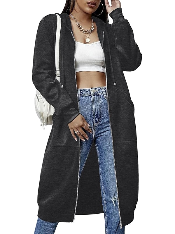 📢📢 Prix spécial de cette semaine : 19,98 $ !!🔥🔥✨ Sweats à capuche en polaire à fermeture éclair pour femmes