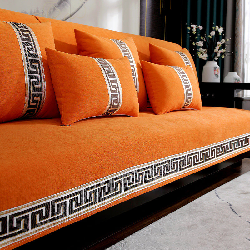 Nouveaux coussins de canapé en peluche de style vintage