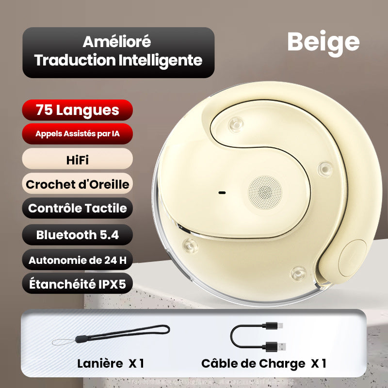 🔥2025 HOT SALE🎧Écouteurs de Traduction Intelligente sans Fil Bluetooth