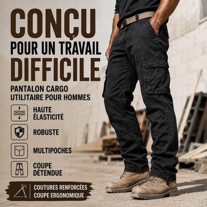 Pantalon cargo tactique multi-poches pour homme