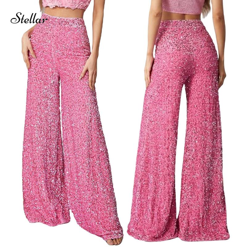 💖DERNIER JOUR DE SOLDES 50 % DE RÉDUCTION💃Pantalon large à paillettes pour femme