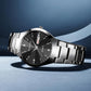 Montre quartz ronde pour homme, style décontracté et professionnel