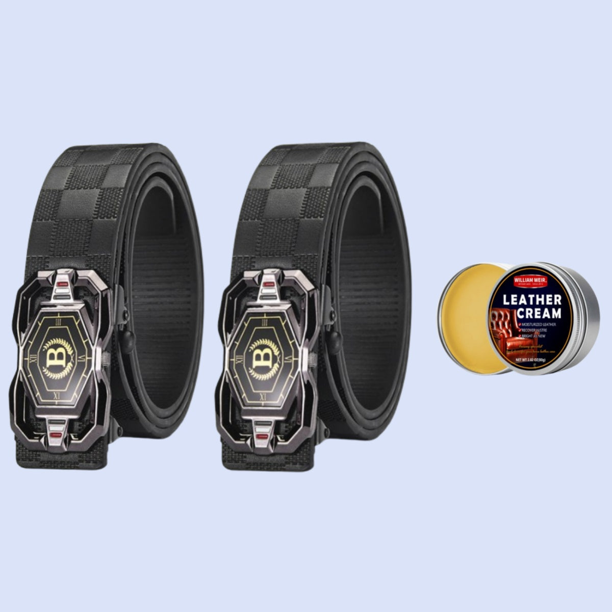 🐊Ceinture en cuir pour homme avec motif crocodile raffiné, boucle automatique et fabriquée en cuir de vachette.