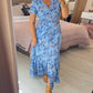 👗 50% DE RÉDUCTION ! 💃 Robe Longue à Col en V Imprimée – Coupe Élégante, Tissu Confortable & Style Polyvalent ✨