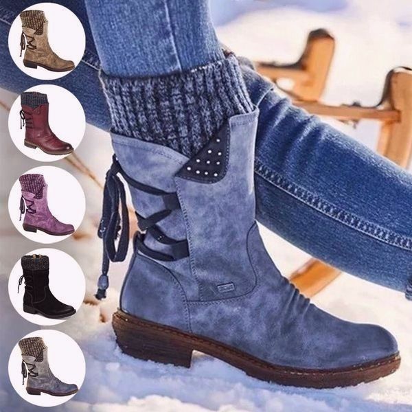 Bottes étanches PREMIUM avec fermeture éclair jusqu'à mi-mollet🥰🥰Soldes de Noël -49% OFF