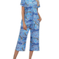 Ensemble haut à manches courtes et pantalon Capri pour femme, tenue de nuit et de détente, imprimé, offre spéciale