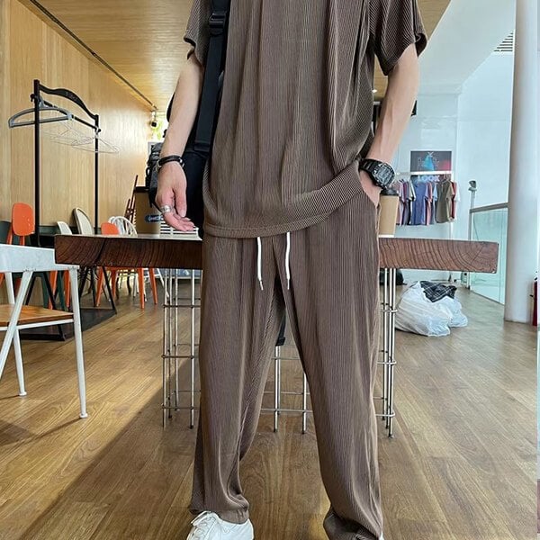 🔥🔥  Costume décontracté homme en soie de glace
