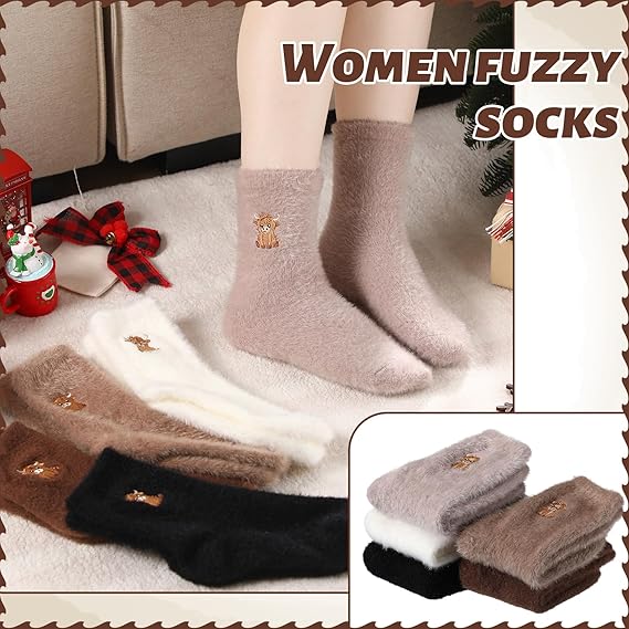 Chaussettes pelucheuses à vache des Highlands