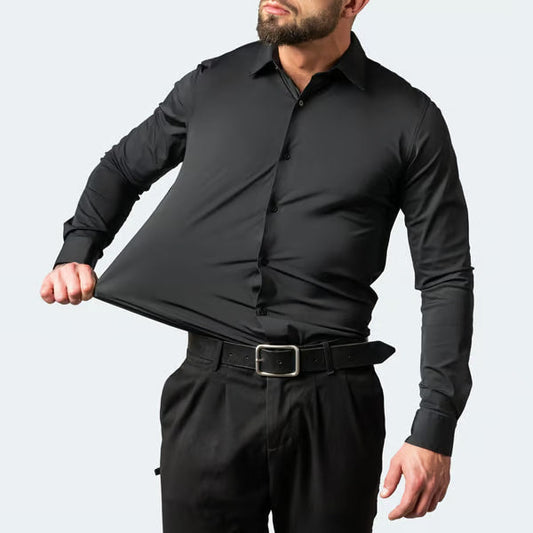 💥Offre à moitié prix🥰Chemise stretch infroissable sans repassage