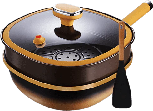 🍳 50% DE RÉDUCTION ! ✨ Casserole Anti-Adhésive en Alliage de Titane 12 Pouces - Cuisson Saine sans Produits Chimiques, Poignées Froides et Lavable au Lave-Vaisselle 🔥📦