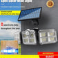 🌞 50 % de réduction 💡 Applique murale solaire à trois têtes – Éclairage puissant et écologique