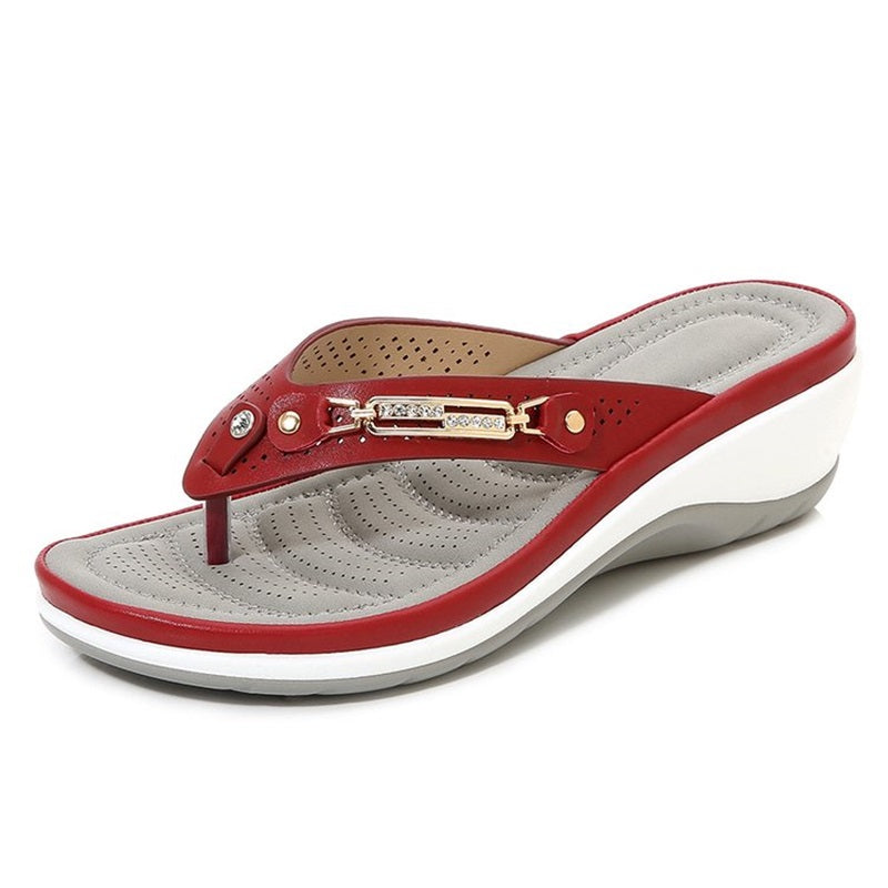 🎁2026 Nouveau design de la forme ouverte✨🩴Sandales tongs rembourrées pour femmes