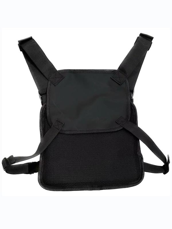 Sac de poitrine tactique multifonctionnel à fermeture éclair réglable