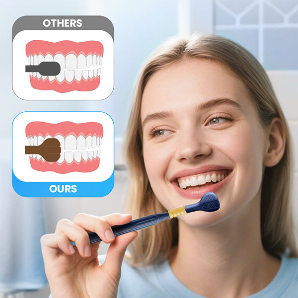 Brosse à dents à trois têtes et multi-angles pour garantir votre sécurité bucco-dentaire📢📢3 dernières heures : Grande vente⏰⏰