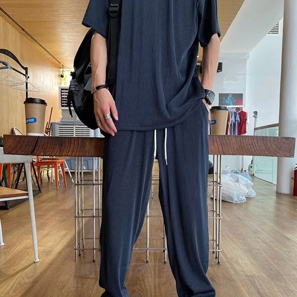 🔥🔥  Costume décontracté homme en soie de glace