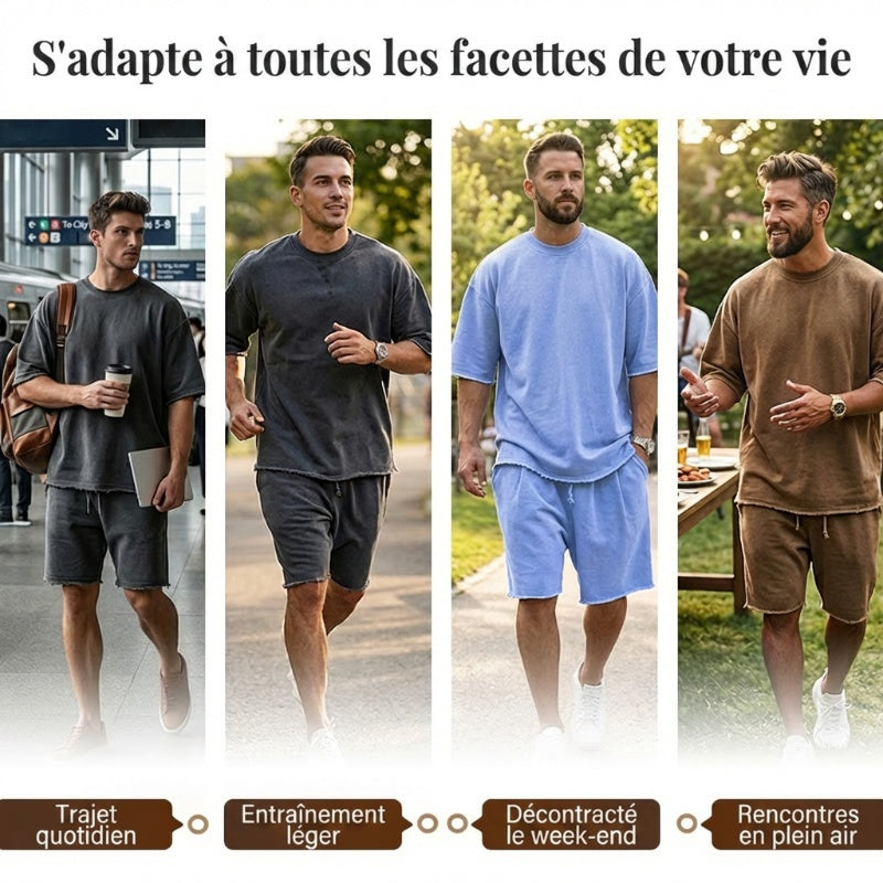 Ensembles de sport décontractés, unis et sans manches