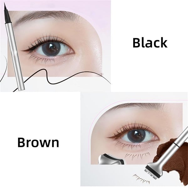 🔥2025 HOT💥NOUVEAU💥Ensemble de tampons pour eye-liner et cils inférieurs 2 en 1