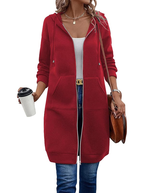 📢📢 Prix spécial de cette semaine : 19,98 $ !!🔥🔥✨ Sweats à capuche en polaire à fermeture éclair pour femmes