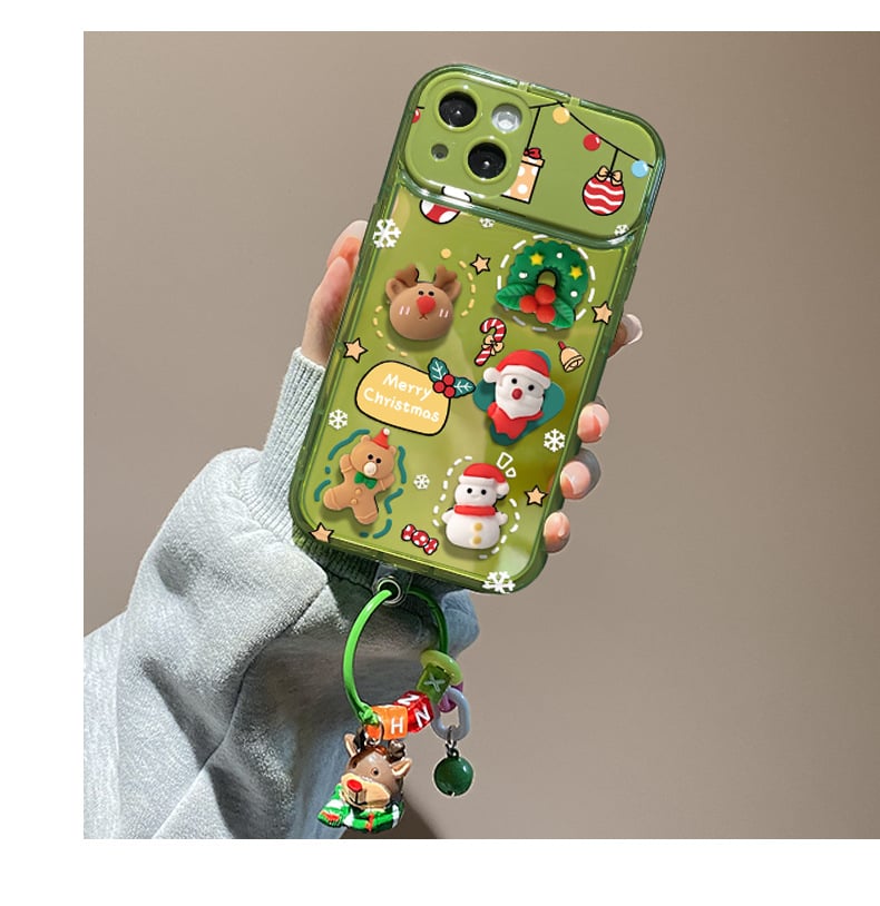 🎅Vente de Noël🎊 - 49% de réduction💥Arbre de Noël pendentif Flip Mirror Case Cover Étui pour iPhone