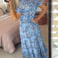 👗 50% DE RÉDUCTION ! 💃 Robe Longue à Col en V Imprimée – Coupe Élégante, Tissu Confortable & Style Polyvalent ✨