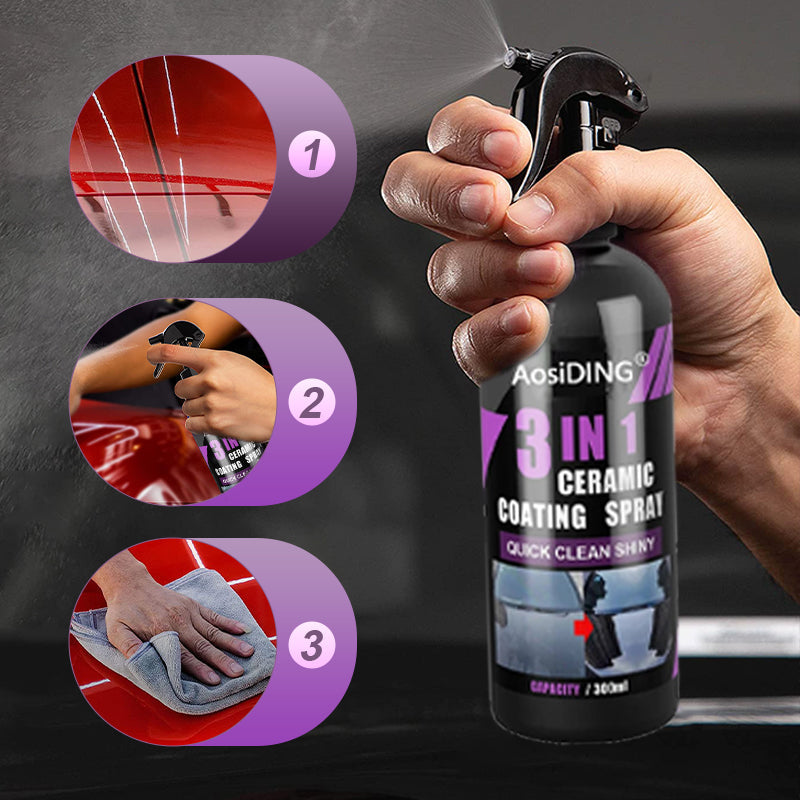 🚘offre limitée dans le temps✨Spray de revêtement céramique automobile 3-en-1
