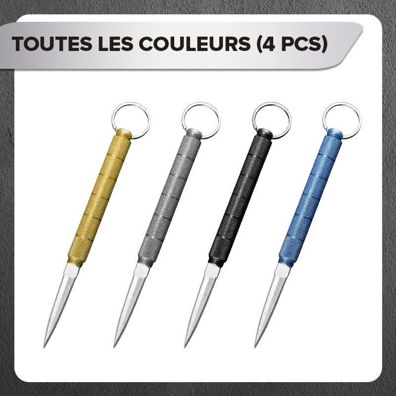 Couteau de poche portable détachable avec porte-clés